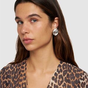 Alessandra Rich small round crystals clip on earrings